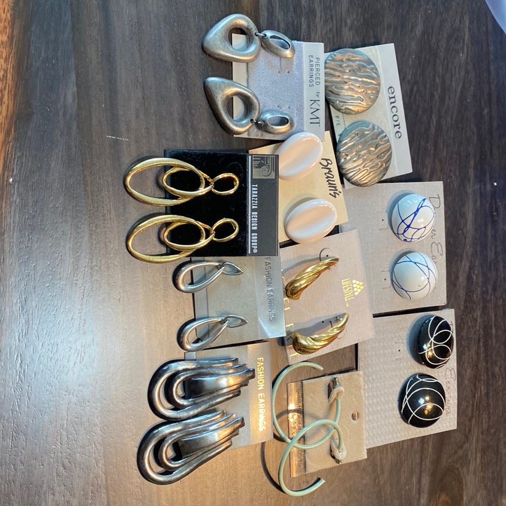 Eclectic group of earrings